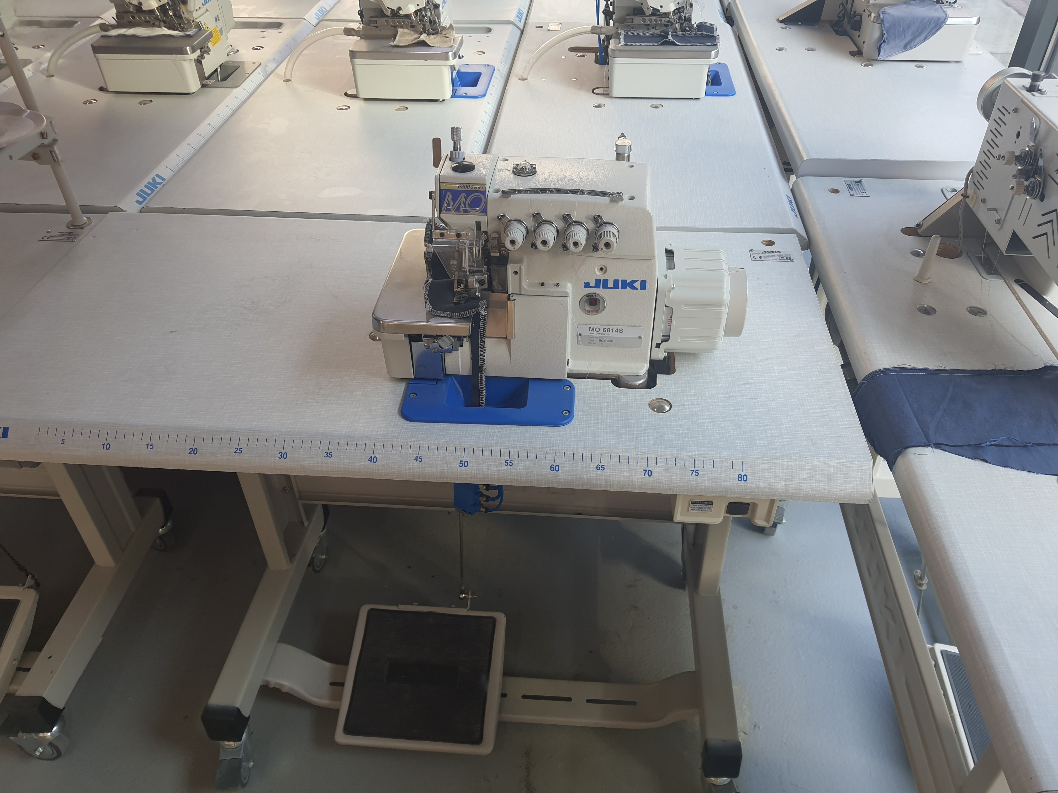 Juki MO-6814 Serisi Havalı İplik Kesmeli Full Overlok Makinesi