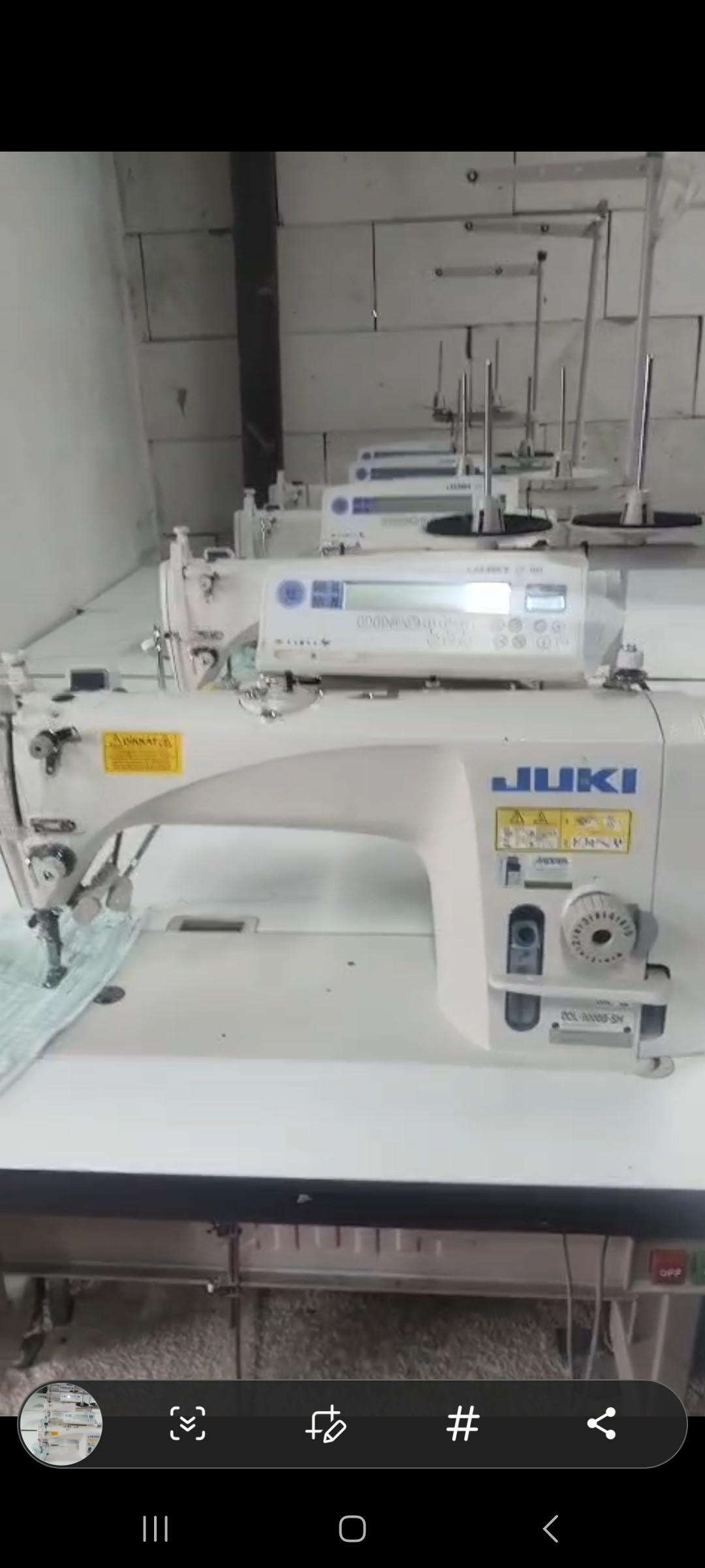 Juki DDL 9000 BSS Elektronik Düz Dikiş Makinası, 1 needle lockstitch