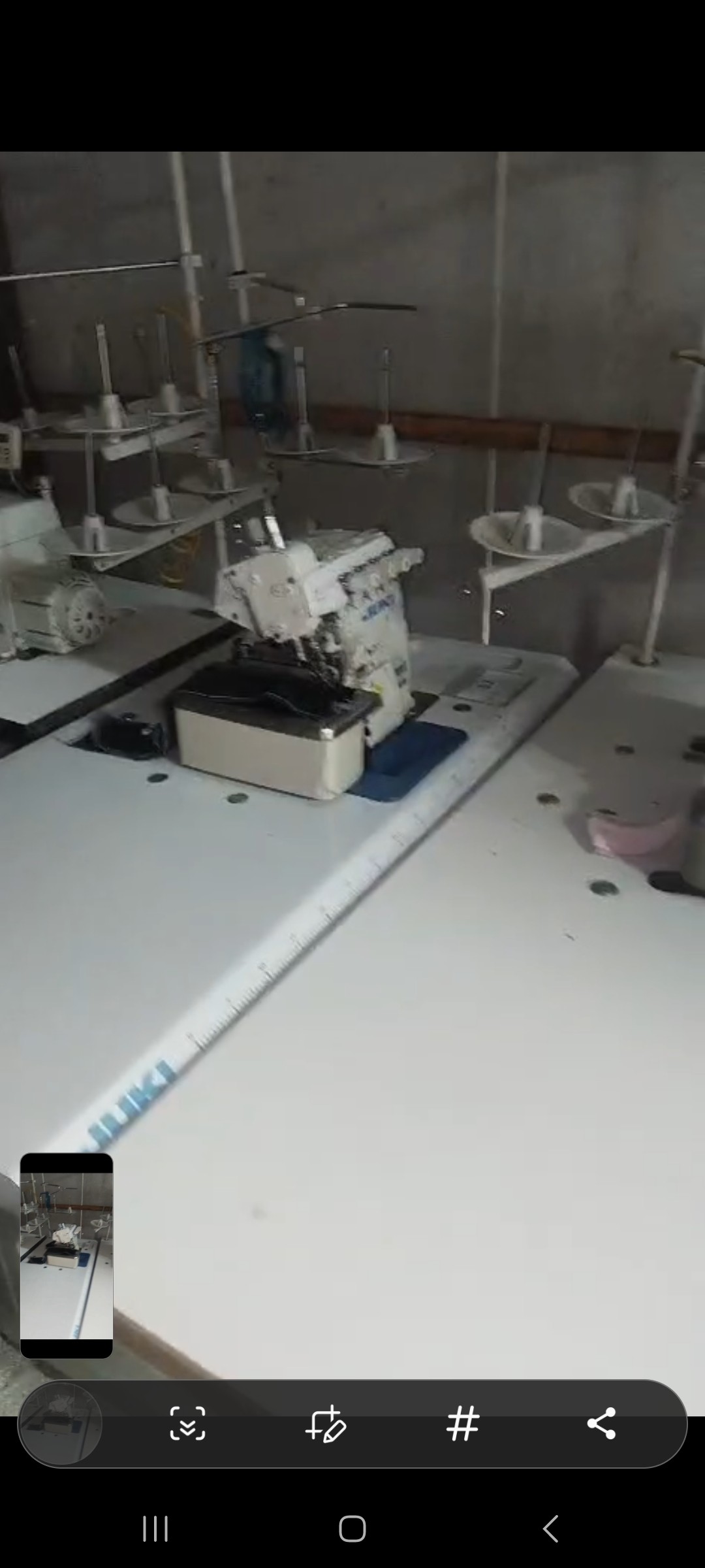 Juki MO 6800 Elektronik Motorlu, Havalı İp Kesmeli Overlok